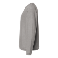 Boxercraft Unisex Corded Crewneck Sweatshirt, Oxford, Left Sleeve view