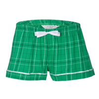 Boxercraft Women's Flannel Shorts, Kelly Field Day Plaid / Kelly Field Day Plaid, Front view
