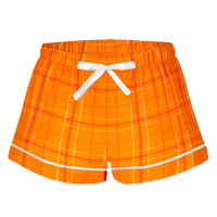 Boxercraft Women's Flannel Shorts, Orange Field Day Plaid / Orange Field Day Plaid, Front view
