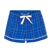 Boxercraft Women's Flannel Shorts, Royal Field Day Plaid / Royal Field Day Plaid, Front view