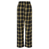 Boxercraft Women's Haley Flannel Pants, Black / Gold / Gold, Back view
