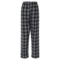 Boxercraft Women's Haley Flannel Pants, Charcoal / Black Buffalo / Black Buffalo, Back view