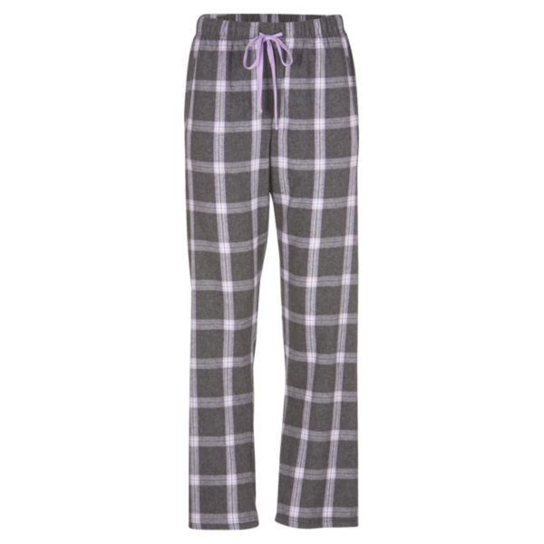 Boxercraft Women's Haley Flannel Pants, Charcoal Lavender Tomboy Plaid / Charcoal Lavender Tomboy Plaid / Charcoal Lavender Tomboy Plaid, Front view