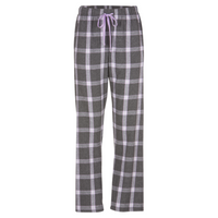 Boxercraft Women's Haley Flannel Pants, Charcoal Lavender Tomboy Plaid / Charcoal Lavender Tomboy Plaid / Charcoal Lavender Tomboy Plaid, Front view