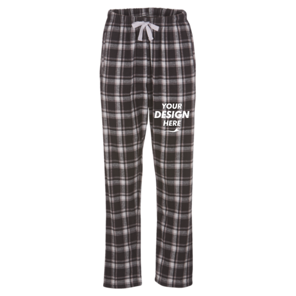 Boxercraft Women's Haley Flannel Pants, Heritage Black Plaid / Heritage Black Plaid / Heritage Black Plaid, Front view, Mockup