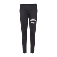Boxercraft Women's Luna Leggings, Black, Front view, Mockup