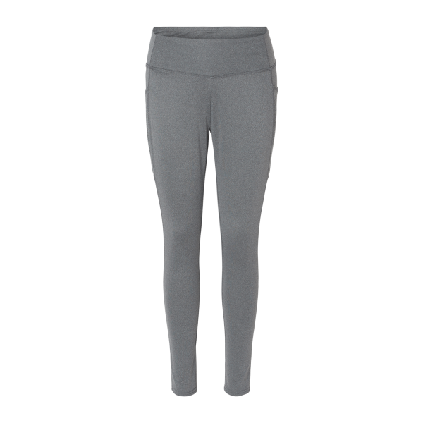 Boxercraft Women's Luna Leggings, Slate Heather, Front view