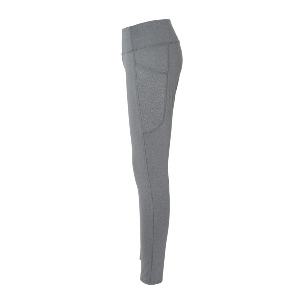 Boxercraft Women's Luna Leggings, Slate Heather, Left Side view