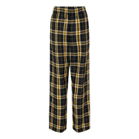 Boxercraft Youth Flannel Pants, Black / Gold, Back view