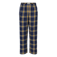 Boxercraft Youth Flannel Pants, Navy / Gold, Front view