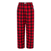 Boxercraft Youth Flannel Pants, Red / Black Buffalo, Front view