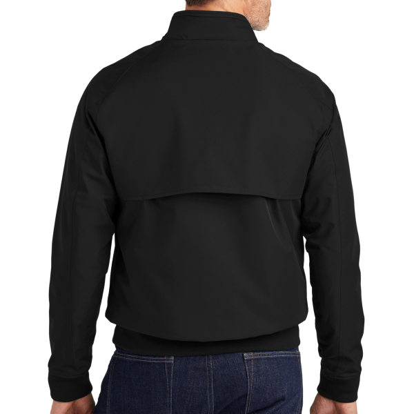 Brooks Brothers Bomber Jacket, Deep Black, Back view
