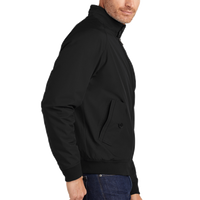 Brooks Brothers Bomber Jacket, Deep Black, Right Sleeve view