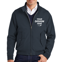Brooks Brothers Bomber Jacket, Night Navy, Front view, Mockup