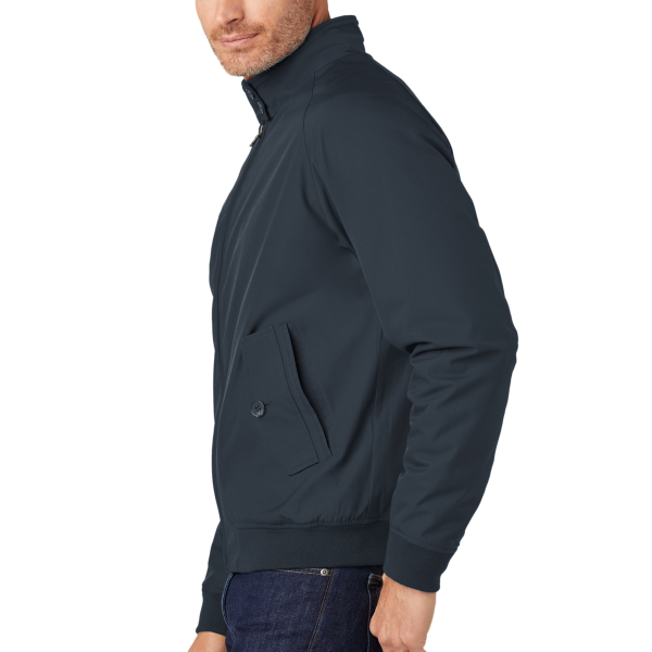 Brooks Brothers Bomber Jacket, Night Navy, Left Sleeve view