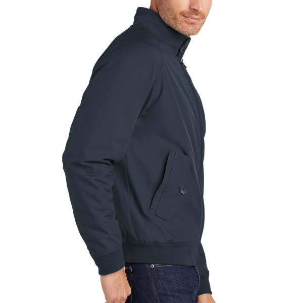 Brooks Brothers Bomber Jacket, Night Navy, Right Sleeve view