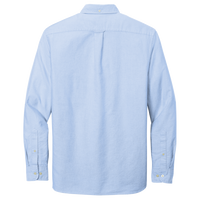 Brooks Brothers Casual Oxford Cloth Shirt, Newport Blue, Back view