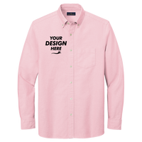 Brooks Brothers Casual Oxford Cloth Shirt, Soft Pink, Front view, Mockup