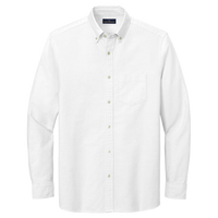 Brooks Brothers Casual Oxford Cloth Shirt, White, Front view