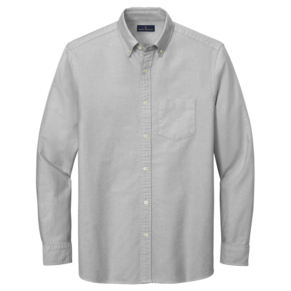 Brooks Brothers Casual Oxford Cloth Shirt, Windsor Grey, Front view