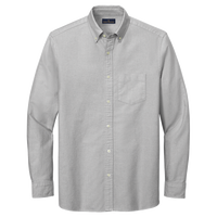 Brooks Brothers Casual Oxford Cloth Shirt, Windsor Grey, Front view