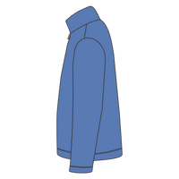 Brooks Brothers Double Knit 1/4 Zip, Charter Blue, Left Sleeve view