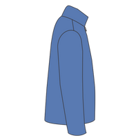 Brooks Brothers Double Knit 1/4 Zip, Charter Blue, Right Sleeve view