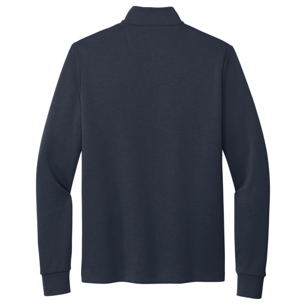 Brooks Brothers Double Knit 1/4 Zip, Night Navy, Back view
