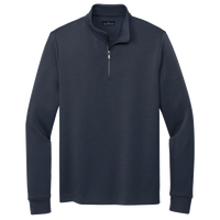 Brooks Brothers Double Knit 1/4 Zip, Night Navy, Front view