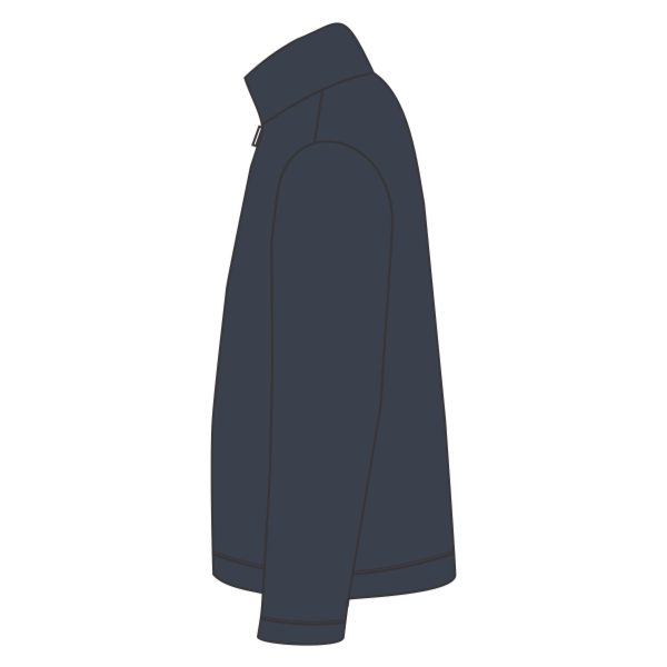 Brooks Brothers Double Knit 1/4 Zip, Night Navy, Left Sleeve view