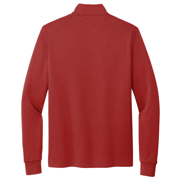 Brooks Brothers Double Knit 1/4 Zip, Rich Red, Back view
