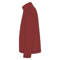 Brooks Brothers Double Knit 1/4 Zip, Rich Red, Left Sleeve view