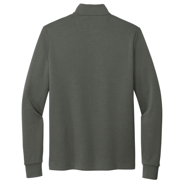 Brooks Brothers Double Knit 1/4 Zip, Windsor Grey, Back view