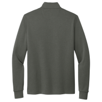 Brooks Brothers Double Knit 1/4 Zip, Windsor Grey, Back view