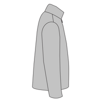 Brooks Brothers Double Knit 1/4 Zip, Windsor Grey, Right Sleeve view