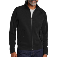 Brooks Brothers Double Knit Full Zip, Deep Black, Front view