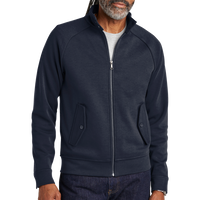 Brooks Brothers Double Knit Full Zip, Night Navy, Front view