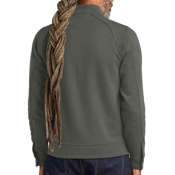 Brooks Brothers Double Knit Full Zip, Windsor Grey, Back view