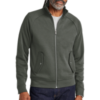 Brooks Brothers Double Knit Full Zip, Windsor Grey, Front view