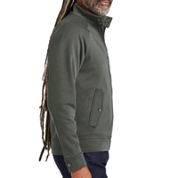 Brooks Brothers Double Knit Full Zip, Windsor Grey, Right Sleeve view