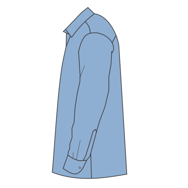 Brooks Brothers Tech Stretch Patterned Shirt, Charter Blue Check / Charter Blue Check, Left Sleeve view