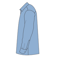 Brooks Brothers Tech Stretch Patterned Shirt, Charter Blue Check / Charter Blue Check, Left Sleeve view