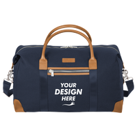 Brooks Brothers Wells Duffel, Navy Blazer, Front view, Mockup