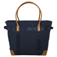 Brooks Brothers Wells Laptop Tote, Navy Blazer, Back view