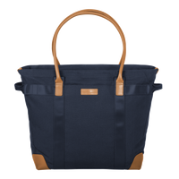 Brooks Brothers Wells Laptop Tote, Navy Blazer, Front view