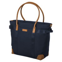 Brooks Brothers Wells Laptop Tote, Navy Blazer, Left Side view