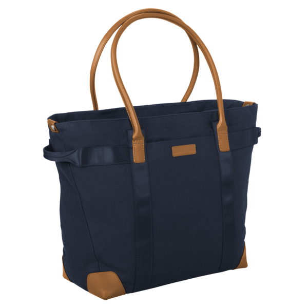 Brooks Brothers Wells Laptop Tote, Navy Blazer, Right Side view