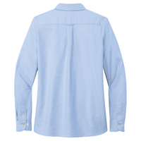 Brooks Brothers Women's Casual Oxford Cloth Shirt, Newport Blue, Back view