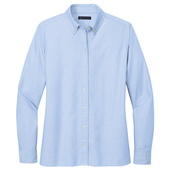 Brooks Brothers Women's Casual Oxford Cloth Shirt, Newport Blue, Front view