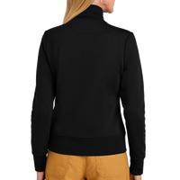 Brooks Brothers Women's Double Knit Full Zip, Deep Black, Back view